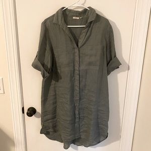Three Bird Nest Hana Button Down Tunic Top. XL